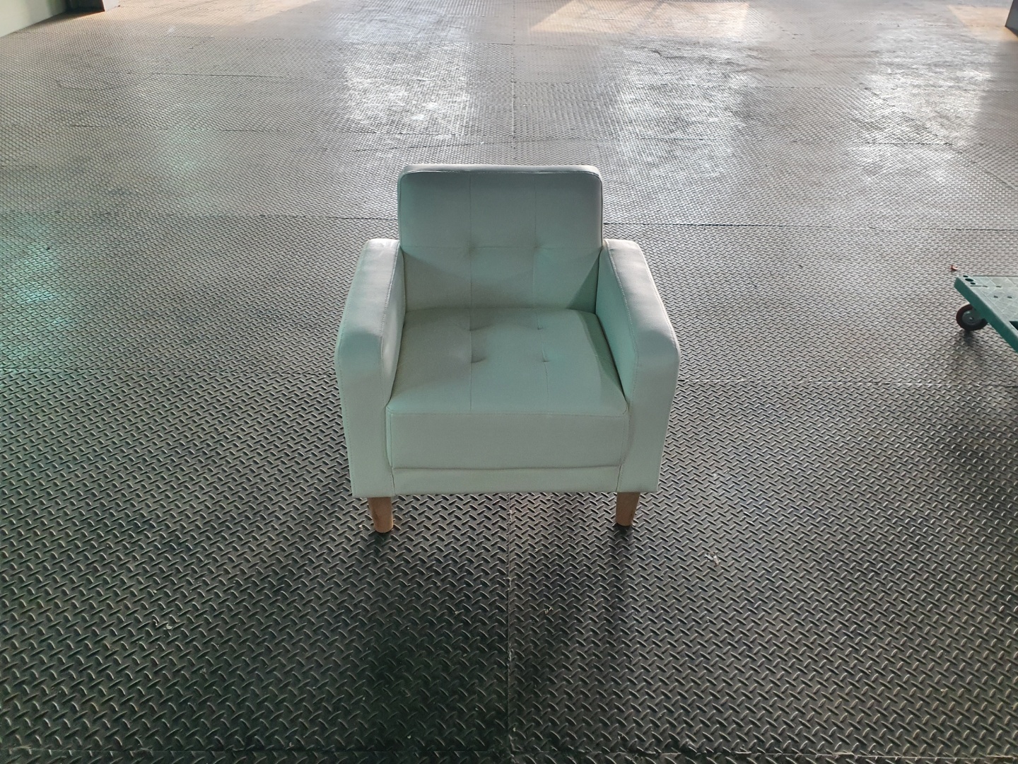 [B등급] 211021-2(P2) 루비1인소파_인조가죽_아이보리