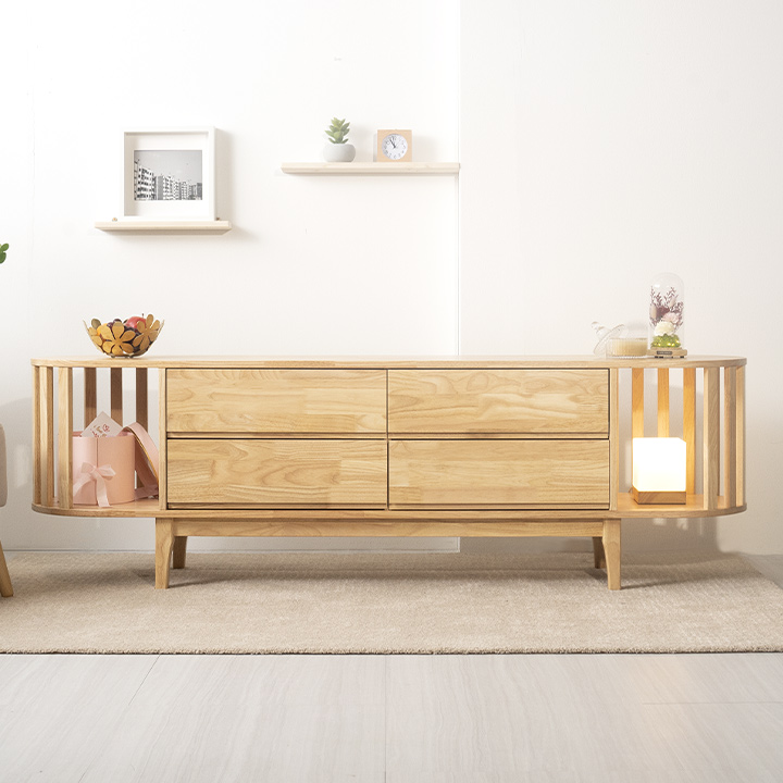 템플원목2단거실장1800