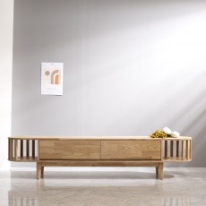 템플원목1단거실장2000