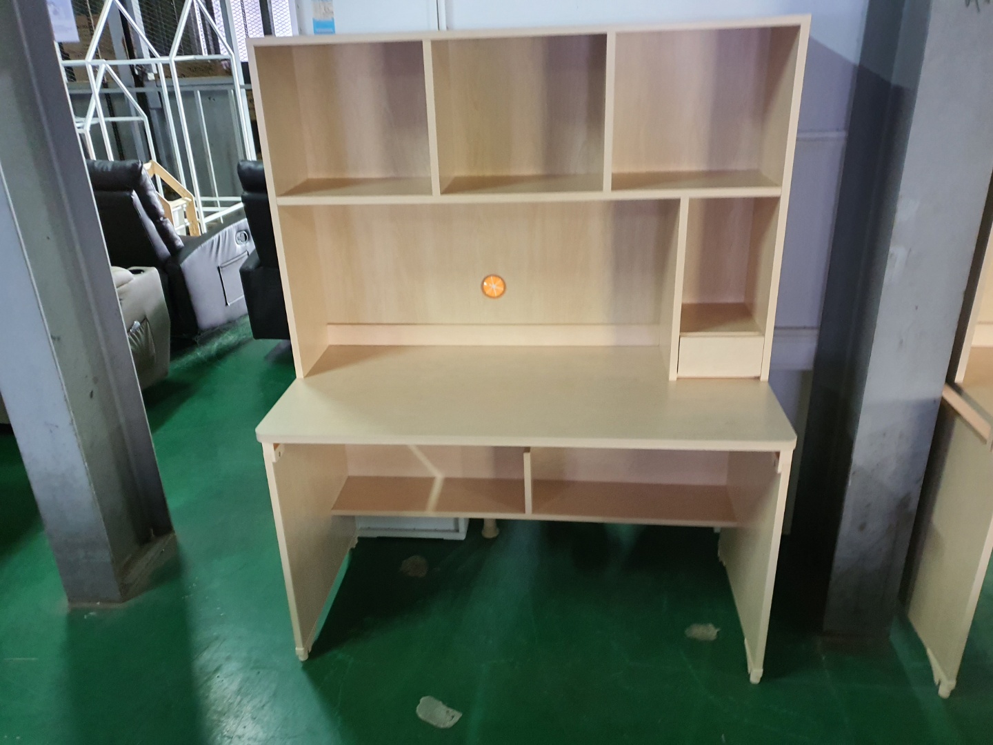 [B등급] 211027-2 레이전면책상_책꽂이_1200